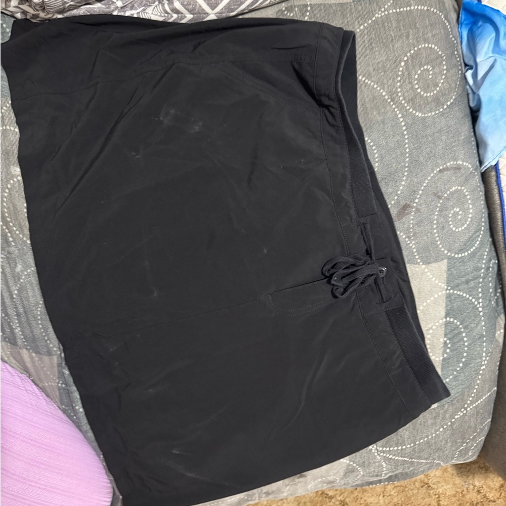 Black Drawstring Skort